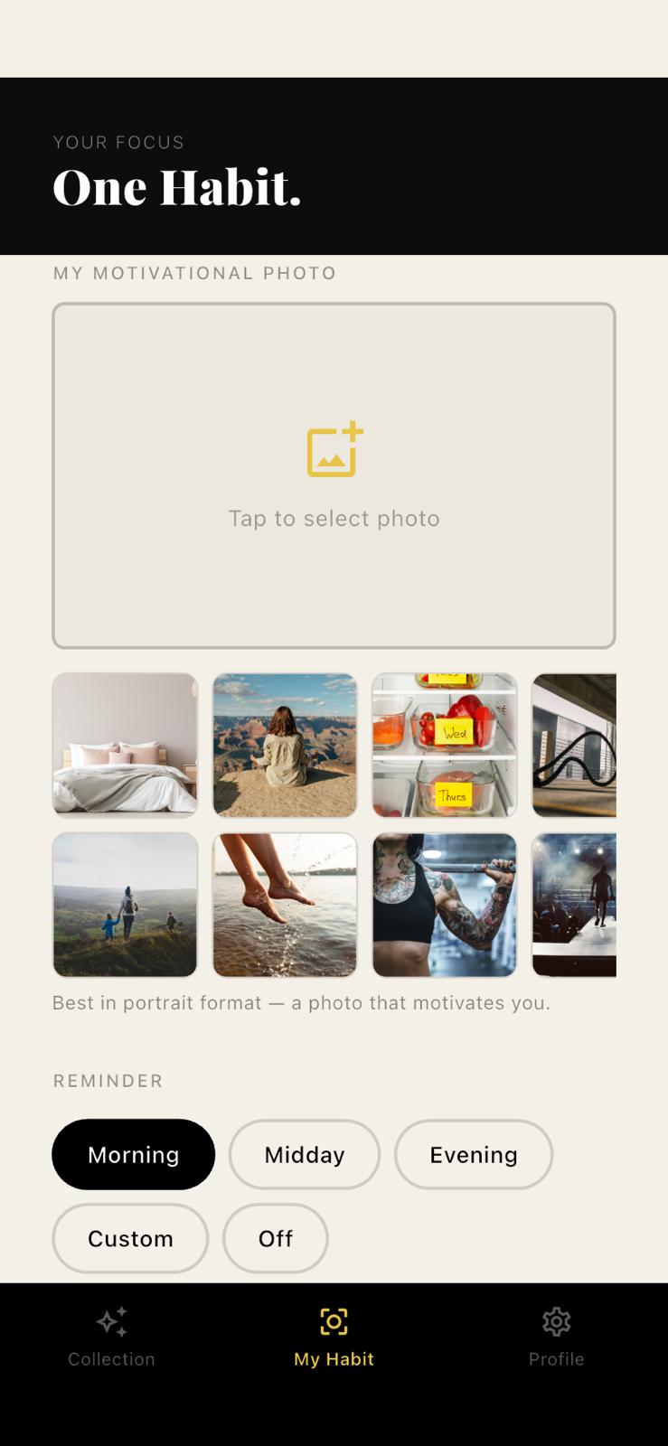 Personal Photo feature